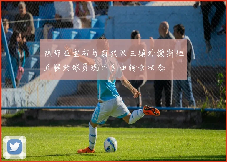 热那亚宣布与前武汉三镇外援斯坦丘解约球员现已自由转会状态